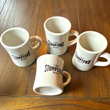 Vintage Stumptown Coffee Roasters 10 fl oz Diner Ware Ceramic Mugs Set of 4 picture