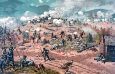 1887 Battle of Allatoona Pass, Georgia Vintage Art Print 11
