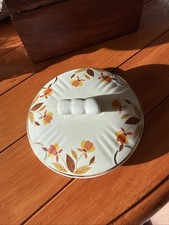 Hall's Superior Autumn Leaf  Cookie Jar Lid, Vintage picture