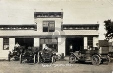 Spencer Nebraska Auto Garage Fuller Jackson c1911 RPPC Photo Postcard COPY picture