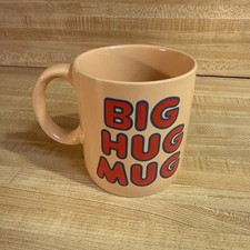 Vintage Big Hug Mug FTD Ceramic Coffee Cup True Detective Tan Yellow picture