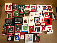 Vintage Hallmark Keepsake Enesco Santa's Best Christmas Ornaments Lot of 37 picture