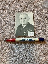 Vintage 1948 Harry S. Truman political memorabilia — 2-piece lot picture