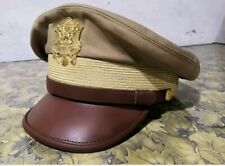 WW2 USAAF US ARMY OFFICERS UNIFORM VISOR HAT CRUSHER STYLE CAP all size picture