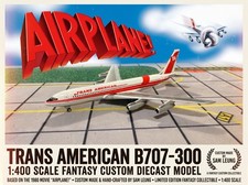 JC Wings 1:400 Trans American B707-300 “Airplane” Movie Diecast Custom Model picture