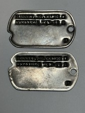 WWII (c.1943/44) US Army Dog Tags Ralph G Ranney Jr picture