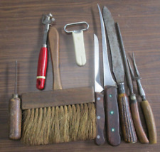 VTG Mixed Kitchen Lot, Carving Set, Ice Pick Etc picture