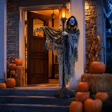 1PCS Haunted Living 9ft Animated Gaslight Ghoul Halloween Animatronic Prop 2026 picture