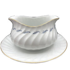 Meito China Gravy Boat With Attached Underplate Cheese Sauce Diana Fun picture
