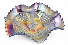Antique Northwood Grape & Cable Carnival Glass 8