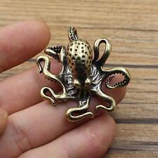 Brass Octopus Figurines Small Statue Home Ornaments xp Animal Gift picture