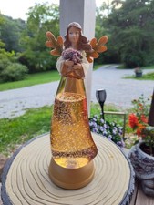 Cracker Barrel Harvest Angel Water Lamp picture