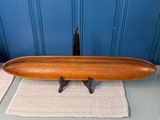 Vintage Mid Century Modern Monkey Pod Wood Serving Tray by Kraftware  picture
