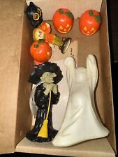 Hallmark 70’s Vintage Halloween and Fall Decorative Figures Mixed Lot picture