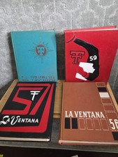 1956,57,58,59 Texas Tech Yearbook Red Raiders VTG  La Ventana 19.00 Each  picture