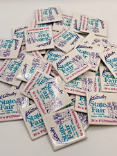Kentucky State Fair Pin Back Button Badge Lot of 37 Unused Vintage 1993 Bears picture