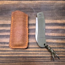 Jack Wolf Knives K9 Jack Carry Commission Checkered OD Green Ultralight Series picture