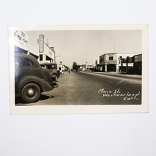 RPPC Westmoreland California Main Street Gateway Hotel KC Cafe Photo Postcard picture