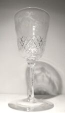 VICTORIAN ca1830 Beautiful Decorated Wine Glass Ground Pontil picture
