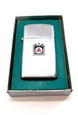 Vintage 1958 ZIPPO Slim Lighter with Gannett Fleming Logo along with Partial Box picture