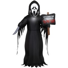 Airblown Halloween Yard Inflatable Light Ghostface Medium FunWorld, 5 ft picture