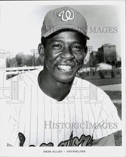 1968 Press Photo Washington Senators baseball player Hank Allen, outfielder picture