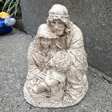 Vintage Abbey Press 1996 Nativity Holy Family Joseph Jesus Mary Resin Figure picture