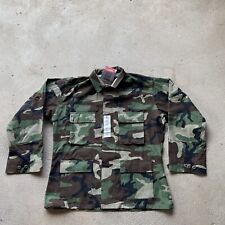Military Shirt Large Regular Woodland Camo Blouse Combat Tactical Jacket BDU picture