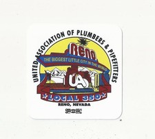 United Association Plumbers PIPEFITTERS Local Union 350 Reno retro Sticker picture