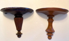 2-Shelfs/Corbels/Sconces, Dark & Light Wood, Each 8