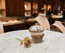 The Royal Collection Faberge Eggs Natural Egg Faberge Music box 21st Anniversary picture