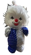 Vntg Poter Standing Clown Doll Musical WORKS Moves Head Wind Up 11” picture