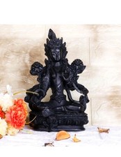 Black Tara Goddess Statue 15cm Tibetan Buddhist Resin Figurine Decor picture