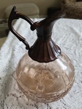 Antique J. B. Higbee Glass Company Alfa Claret Jug picture