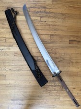 Massive Anime Size Monster Katana Samurai Sword Wide Blade with Sheath Sharp picture
