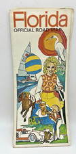 Vintage Florida Official Road Map Travel Colorful Ephemera Brochure 1960s picture