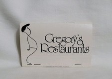 Vintage Matchbook Gregory's Restaurant AZ CO TX Advertising Matches Full picture