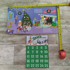 DR. SUESS POPUP BOOK & GRINCH ADVENT CHRISTMAS SCRATCH OFF CALENDAR 8.5X12.5*NWT picture