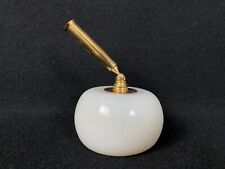 Vintage Fountain Pen White Round Faux Marble Desk Holder picture