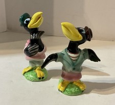 Vintage Heckle And Jeckle salt & pepper shakers - PY Miyao Japan picture