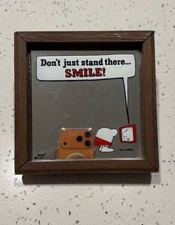 1978 ZIGGY UPS Wood Frame Motif Mirror 