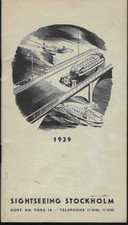 VTG 1939 'SIGHTSEEING STOCKHOLM' TRAVEL/TOUR BOOKLET GREAT ADVERTISING SWEDEN picture
