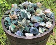 1/2 lb Bulk Lot Natural Rough Moss Agate (Raw Rock Stone Crystal Healing 8 oz) picture