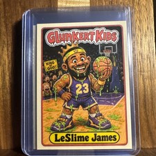 Glunkert Kids LeBron Leslime James Lakers Gpk Parody Art Card picture