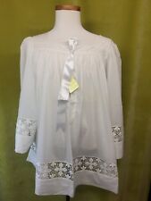 Vintage Sheer Surplice & Lace Square Neck USA Made Medium Brand New 70's picture