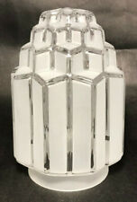New Art Deco Skyscraper Glass Table Lamp Shade, 3 1/4