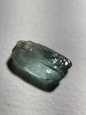 Etched Mint Blue Tourmaline Crystal From Nigeria Clean Faceting Rough 9.6 Ct picture