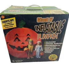 Gemmy Giant Inflatable 6’ Light Up Inflatable Halloween Pumpkin Jack-O-Lantern picture
