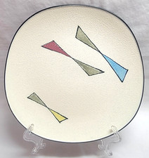 Metlox Poppytrail Freestyle Free Form Textured 9x9 Plate MCM Vtg Retro picture