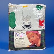 Vintage Noel Joanna 1994 Barbar Elehpant Quilted Crib Comforter 37